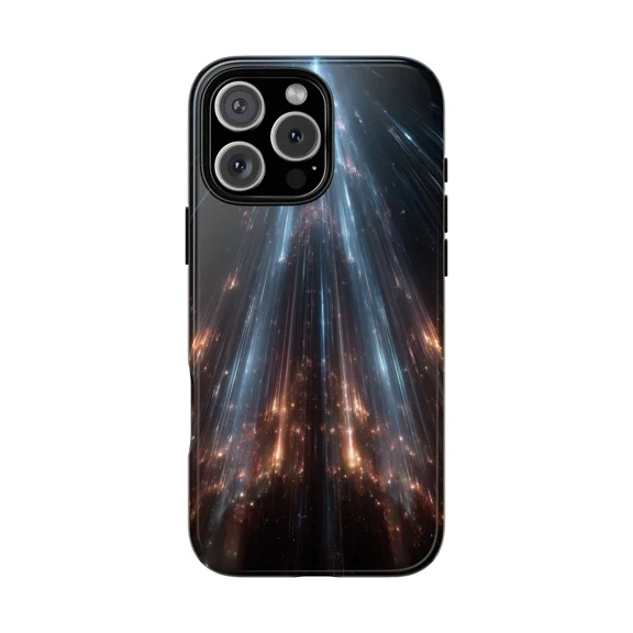 Energy Fractal Light Beams Spectrum Case for iPhone 17 to 11 Pro Max