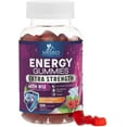 thumbnail image 1 of Energy Gummies 1000mcg - Extra Strength Vitamin B12, Daily Energy Gummies with Natural Caffeine from Green Tea - Berry Flavor B12 Chewable Exercise Supplement for Running Cycling & Sports - 120 Chews, 1 of 11