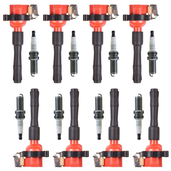 Energy Ignition Coil and Autolite Spark Plug Compatible with 1999 BMW 328i 2.8L l6 DOHC UF354