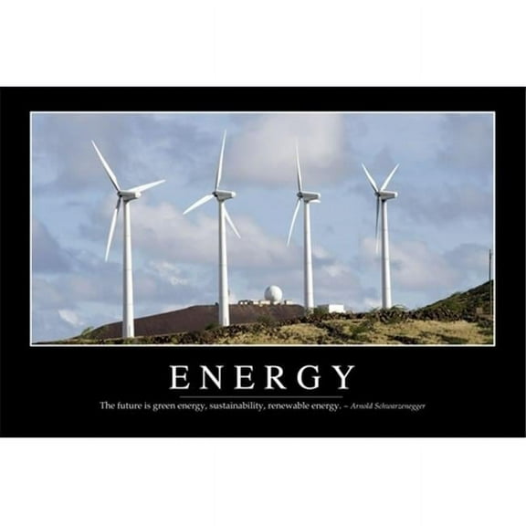 Energy: Inspirational Quote and Motivational Poster Poster Print