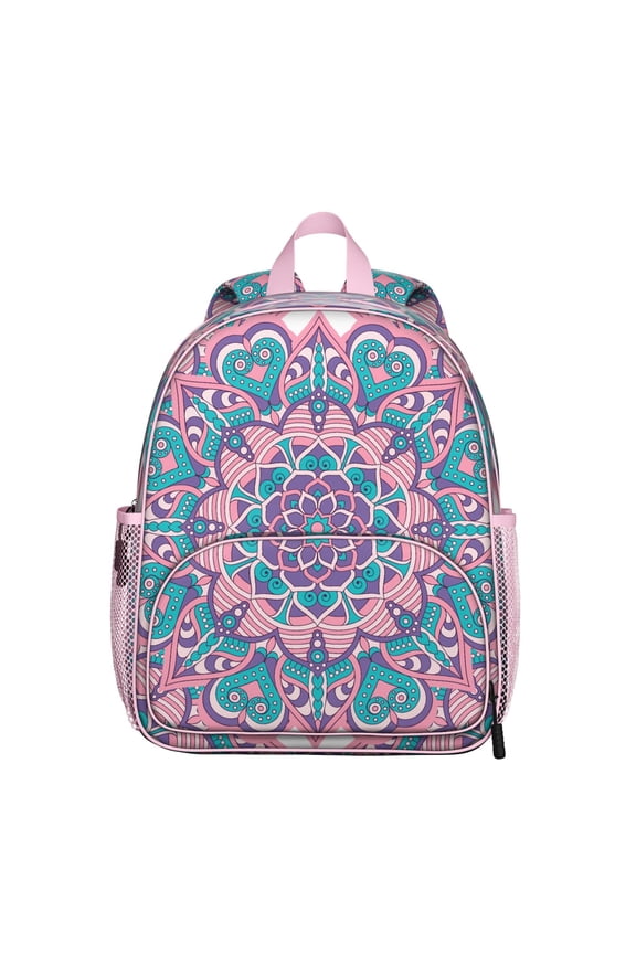 Energy Light Students Backpack - Mandala Balance and Harmony Pattern with Mystic Spiritual Elements, Lightweight Comfortable School Bag for Students