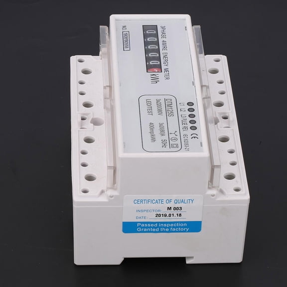 Energy Meter 3 Phase, SMT Technology, 3x220V/380V, Pulse Output, Reliable Power Monitoring