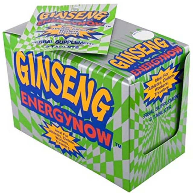 Energy Now Ginseng Herbal Supplement, Root Active Complex, 3 Tablets