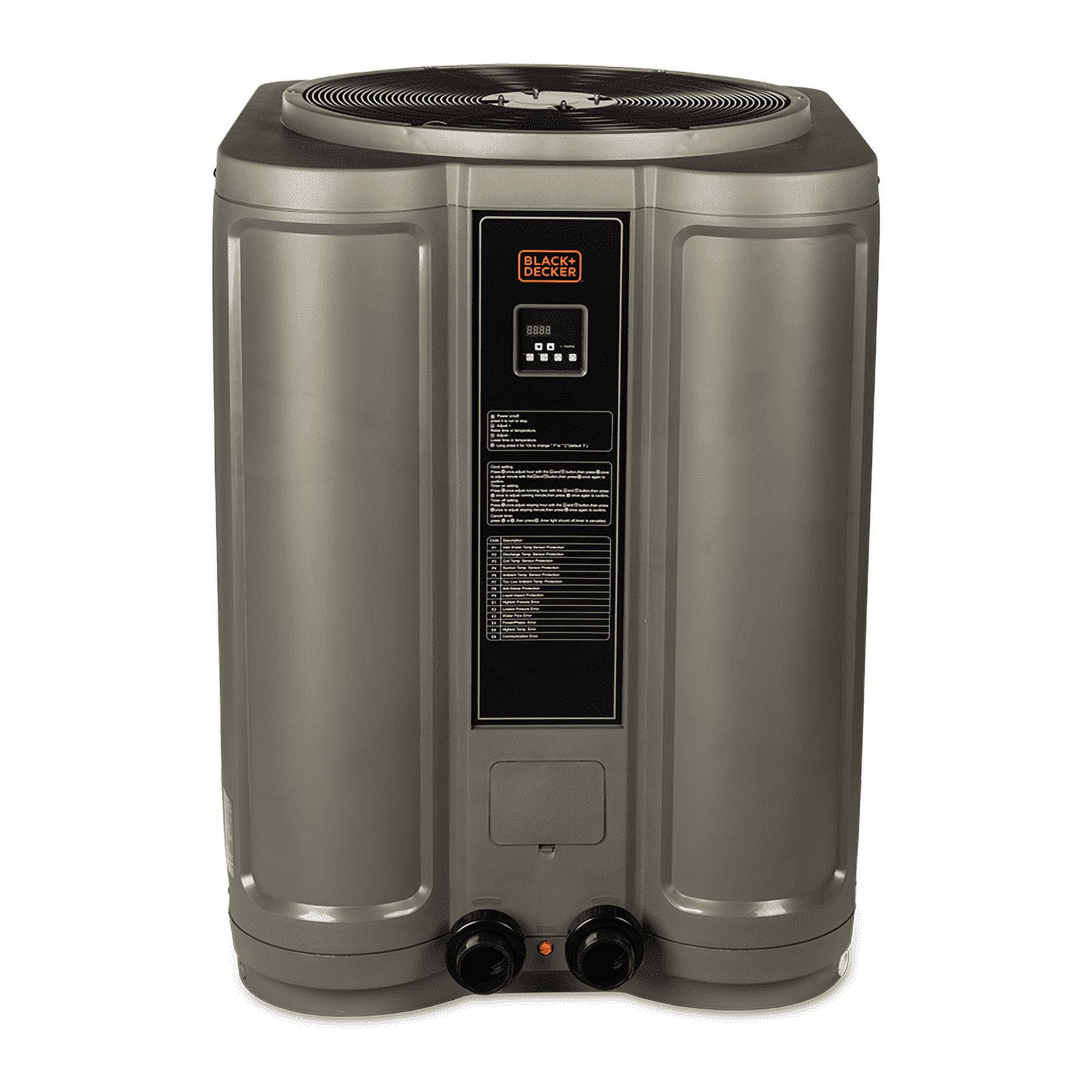 BLACK+DECKER Energy-Saving Pool Heat Pump, 137,000 BTU, Heats 45,000 ...