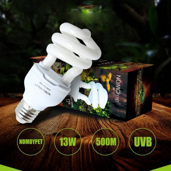 Energy Saving Lamps UVB Bulb,Spiral Compact 13 Watts UVB 5.0 Reptile Light Bulb Fit for Rainforest Type Reptile/Snake/Lizard/Insect/Turtle/Tortoi