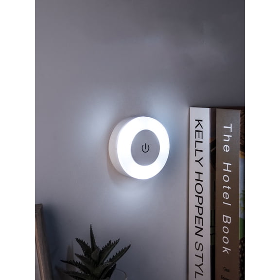 Energy Saving Led Touch Sensor Night Lights USB Rechargeable Magnetic Wall Light Room Aisle Bedroom Round Portable Night Lamp