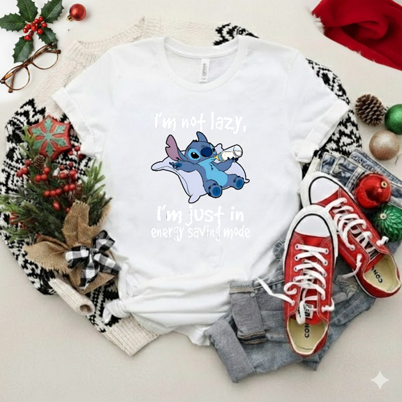 Energy Saving Mode Sloth Funny Lazy Day Humor Graphic Unisex T-Shirt V12045 up to size 5XL