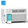 thumbnail image 1 of Energy Star 10000 BTU WiFi Inverter Window AC Cools 440 sq. ft., Remote Control, Ultra Quiet, Easy Install, ECO/24H Timer/Auto Restart, 1 of 7