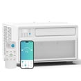 thumbnail image 1 of Energy Star 10000 BTU WiFi Inverter Window Air Conditioner: Cools 440 sq. ft., Ultra Quiet, Remote Control, ECO Mode/24-Hour Timer/Auto Restart, Easy Installation, 1 of 7
