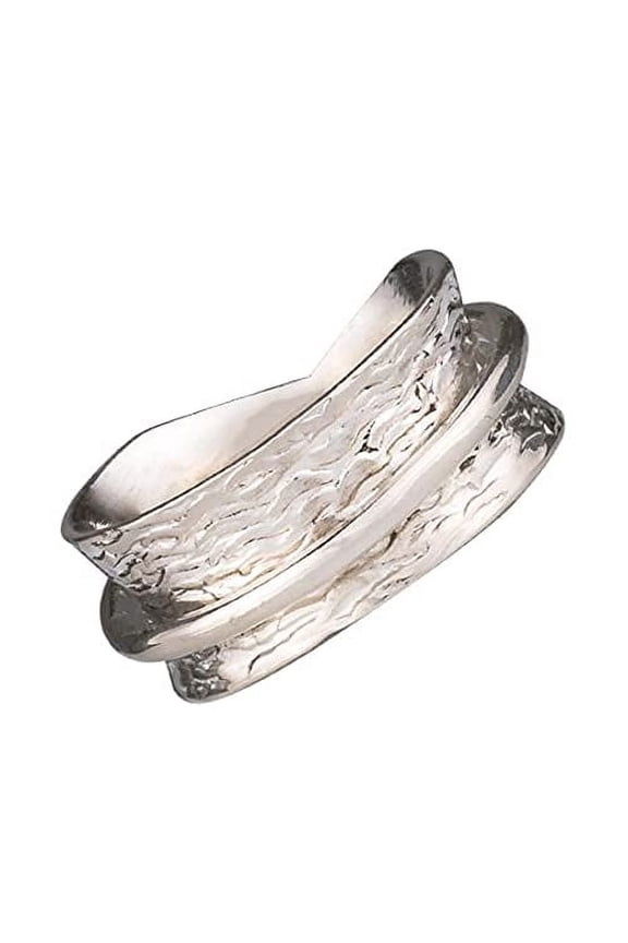 Simplicity Sterling Silver Meditation Spinner Ring (Style US63) (8)