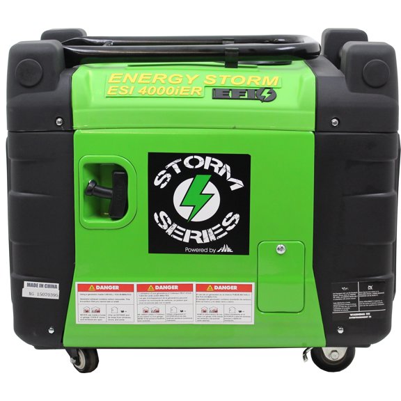 Energy Storm ESi4000iER-EFI features Remote Electric Start/Stop Electronic Fuel Injected Gasoline Powered Digital Inverter Generator -50 State and Canada Sales Compliant