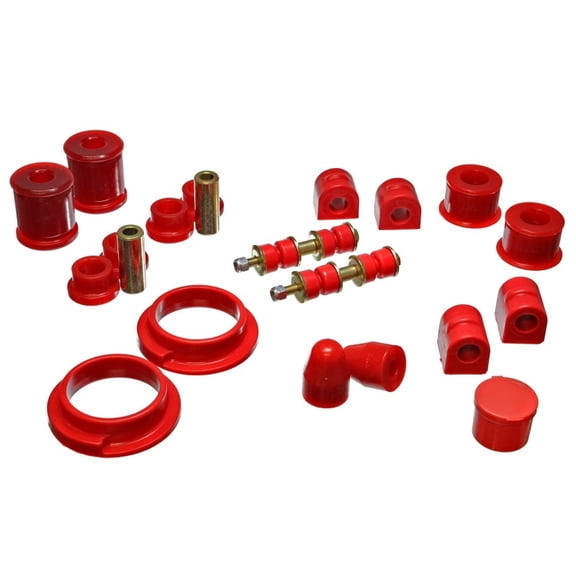 Energy Suspension 00-04 Ford Focus Red Hyper-flex Master Bushing Set