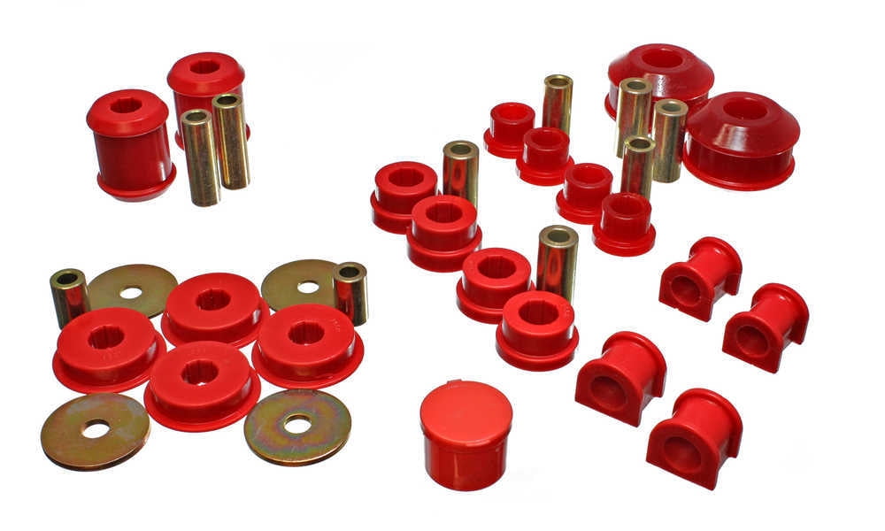 Energy Suspension 03-05 Mitsubishi Lancer EVO 8 Red Hyper-flex Master Bushing Set Fits select: 2003 ,2005 MITSUBISHI LANCER EVOLUTION