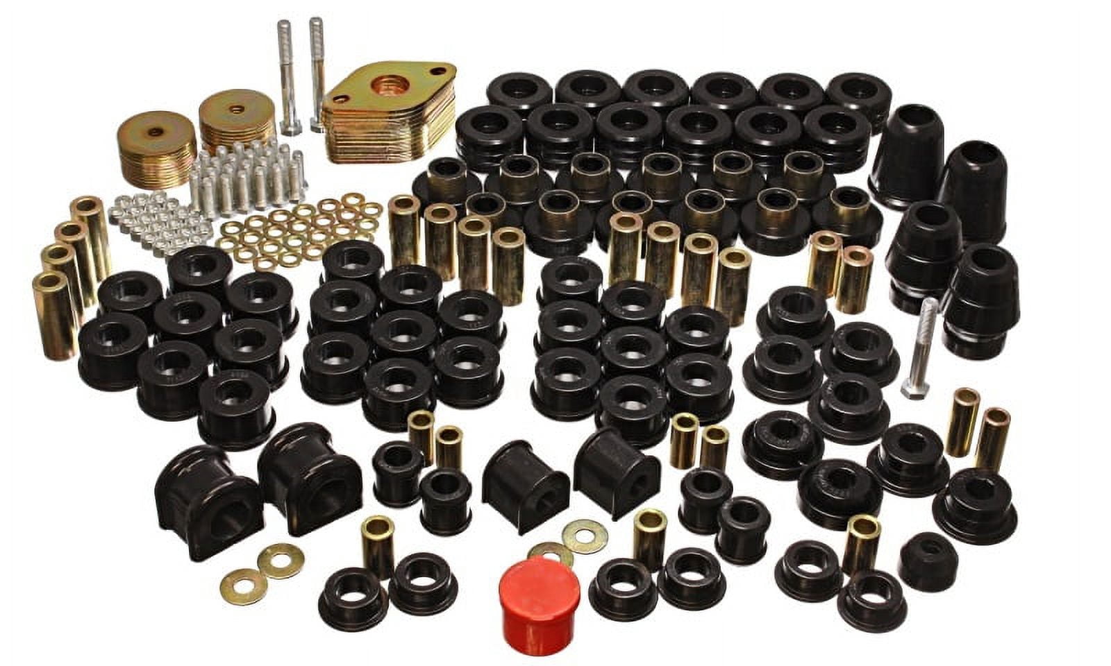Energy Suspension 07-11 Jeep JK 4dr Black Hyper-Flex Master Bushing Set Fits select: 2015-2017 JEEP WRANGLER UNLIMITED SPORT, 2012-2014 JEEP WRANGLER SPORT