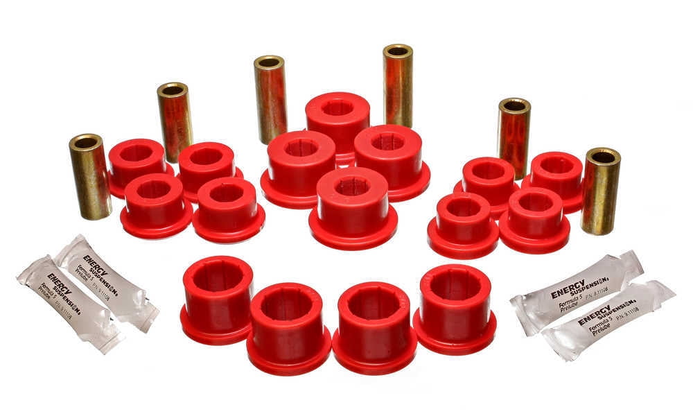 Energy Suspension 11.3108R Control Arm Bushing Set, Red Rear Performance Polyurethane