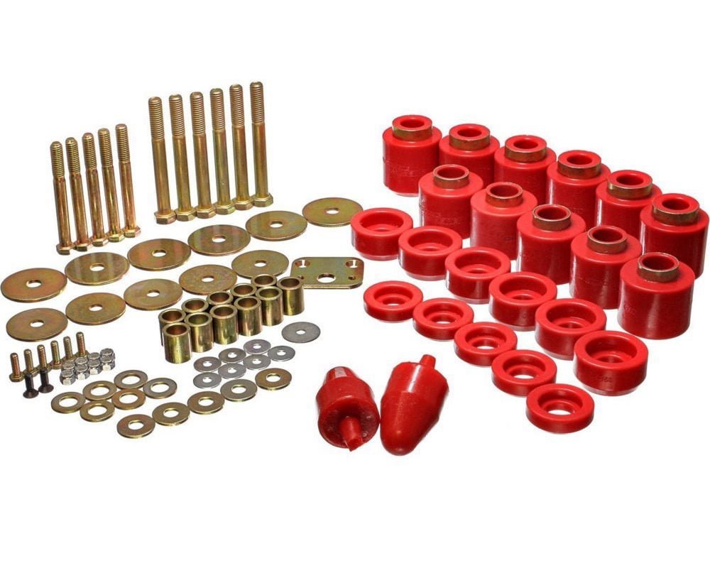 Energy Suspension 1in Body Lift Kit - Red Fits select: 1997-2006 JEEP WRANGLER / TJ