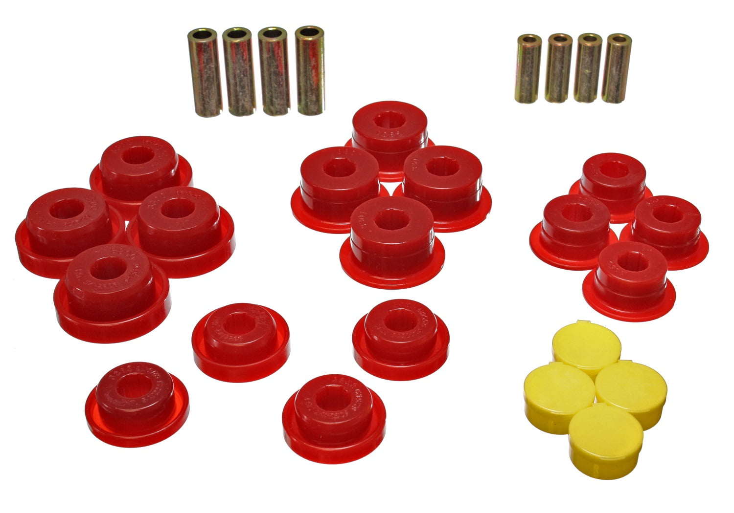 Energy Suspension 2.3106R Polyurethane Front Control Arm Bushings Red Fits select: 1997-2006 JEEP WRANGLER / TJ