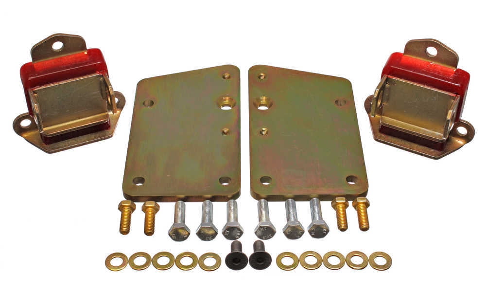 Energy Suspension 3.1148R Polyurethane Ls Conversion Motor Mounts Red Fits select: 1969-1982 CHEVROLET CORVETTE, 1968 CHEVROLET CHEVELLE