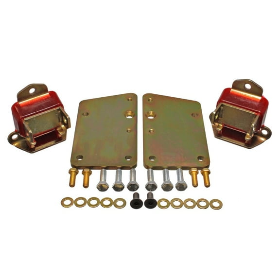 Energy Suspension 3.1150R Polyurethane Ls Conversion Motor Mounts Red Fits select: 1970 CHEVROLET MALIBU, 1971 CHEVROLET CHEVELLE