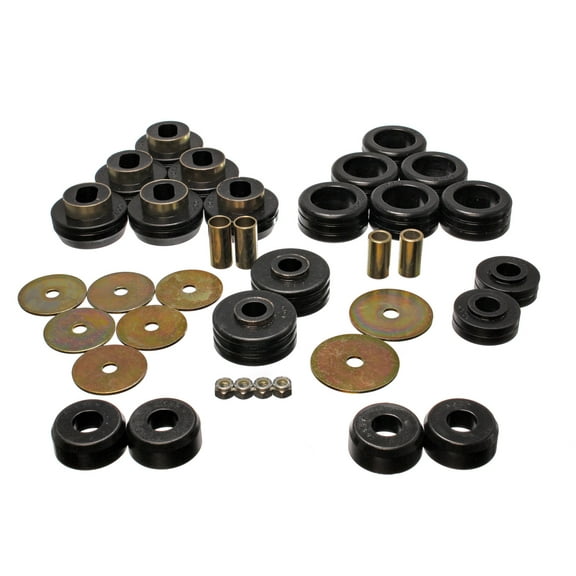 Energy Suspension 3.4118G Polyurethane Body Mount Bushings Black Fits select: 1981-1991 CHEVROLET BLAZER, 1985-1991 GMC JIMMY