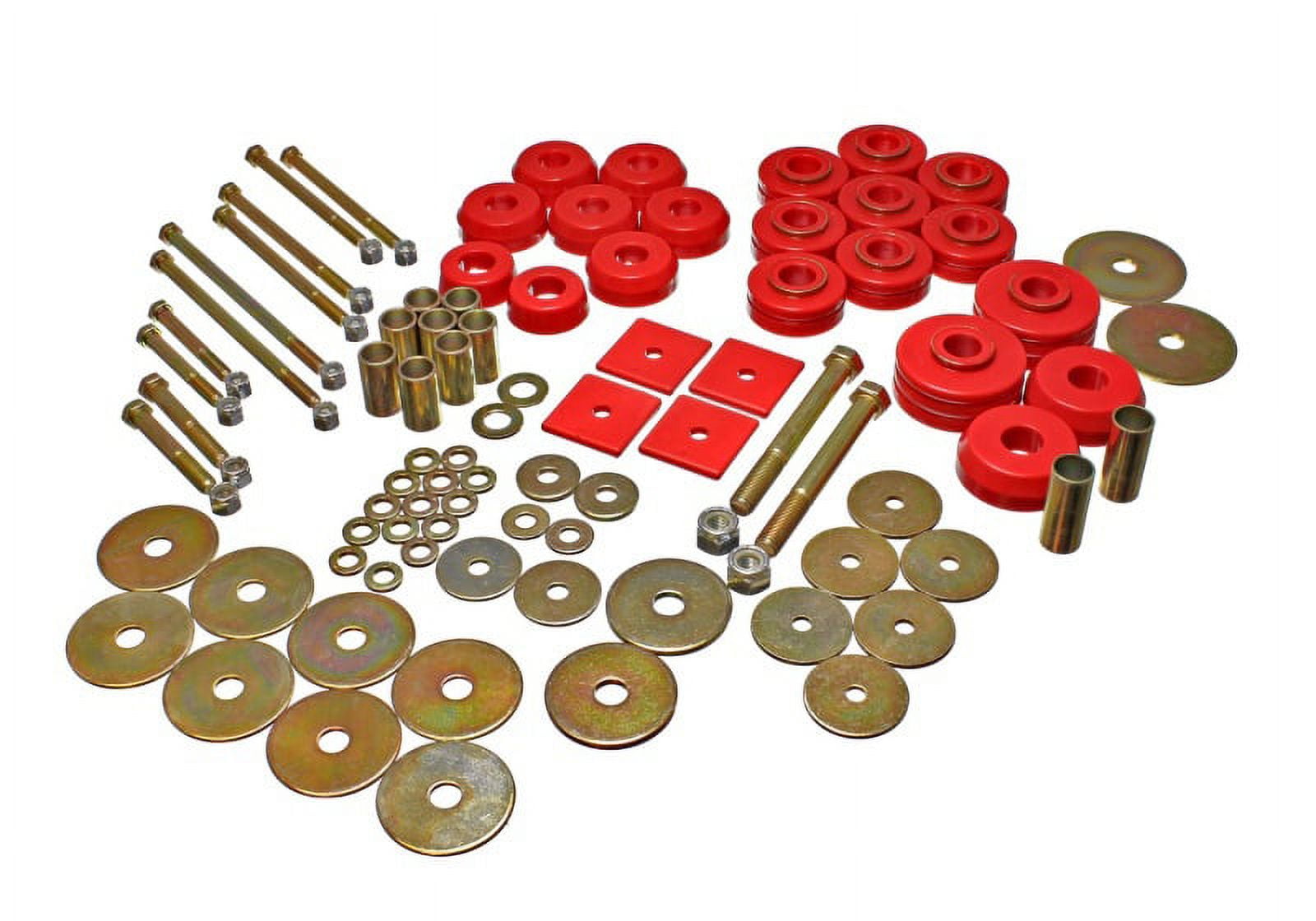 Energy Suspension 3.4149R Polyurethane Body Mount Bushings Red Fits select: 1967 GMC C1500, 1968-1972 CHEVROLET C10