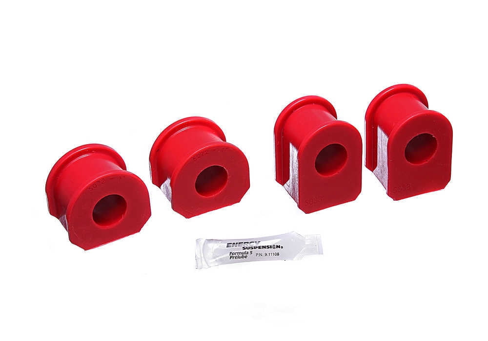 Energy Suspension 4.5149R Sway Bar Bushing Set, Red Front Bar Diam. 1 in. Performance Polyurethane