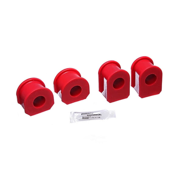 Energy Suspension 4.5149R Sway Bar Bushing Set, Red Front Bar Diam. 1 in. Performance Polyurethane