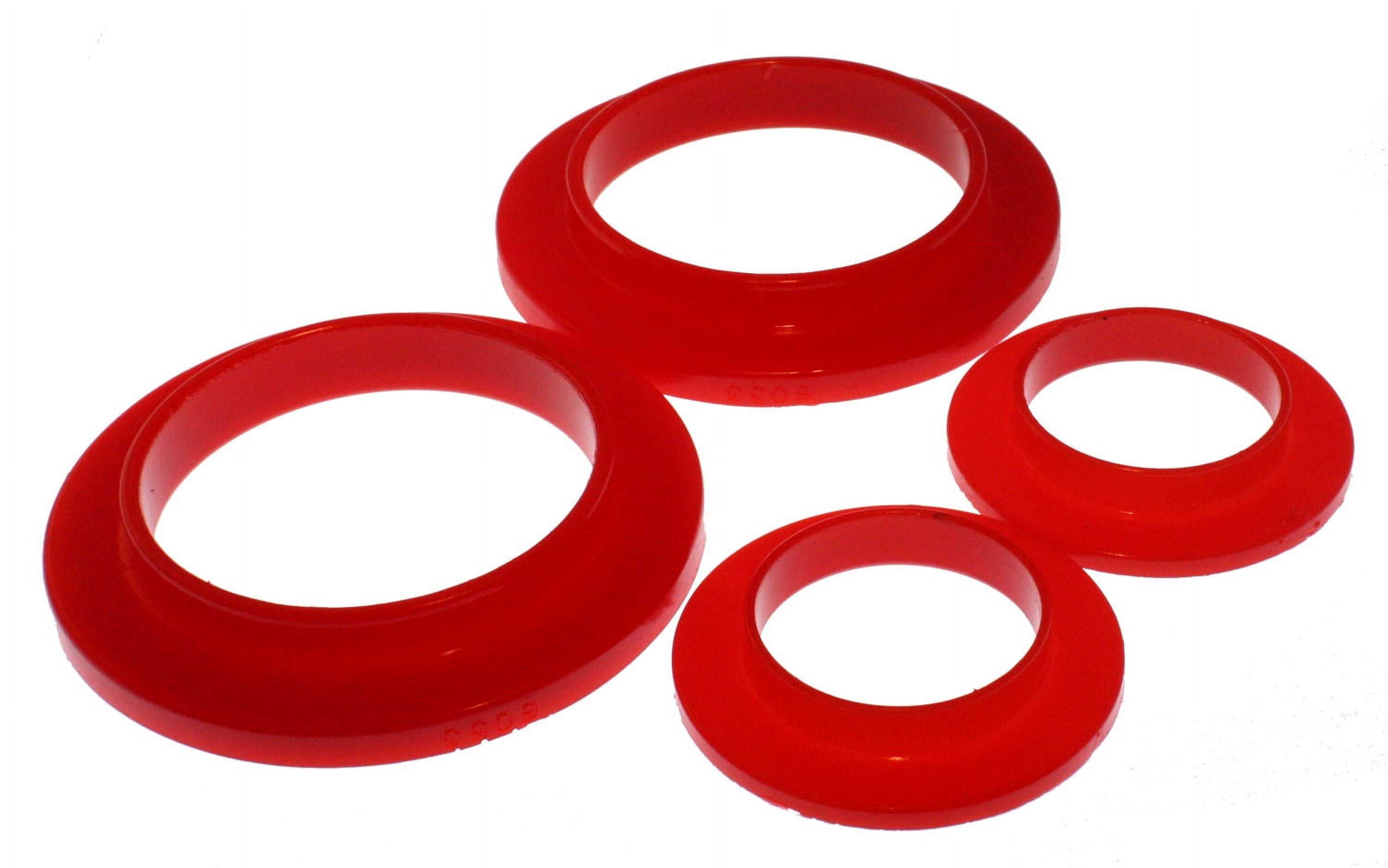 Energy Suspension 4.6101R Polyurethane Rear Spring Isolators Red Fits