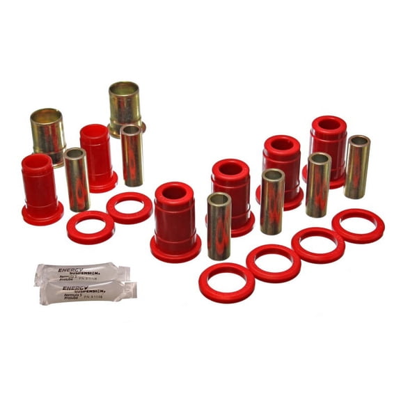 Energy Suspension 59-64 Bel Air/Impala / 64 El Camino (w/ Single U/A) Red Rear C/A Bushing Set