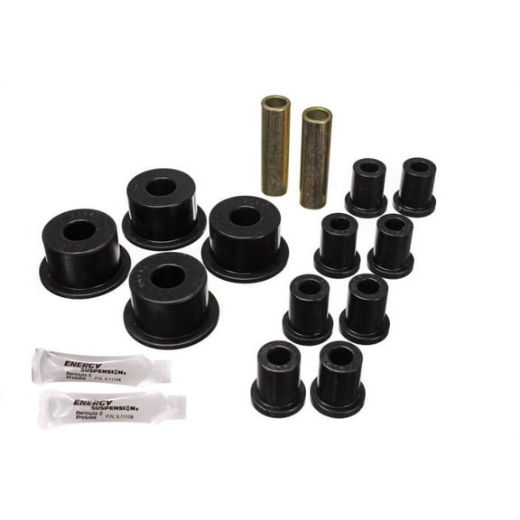 Energy Suspension 65-72 Dodge Charger (w/ 2in Main Eye) Black Rear Leaf Spring Bushing Set Fits select: 1968-1969 PLYMOUTH SATTELITE, 1970-1974 DODGE CHALLENGER