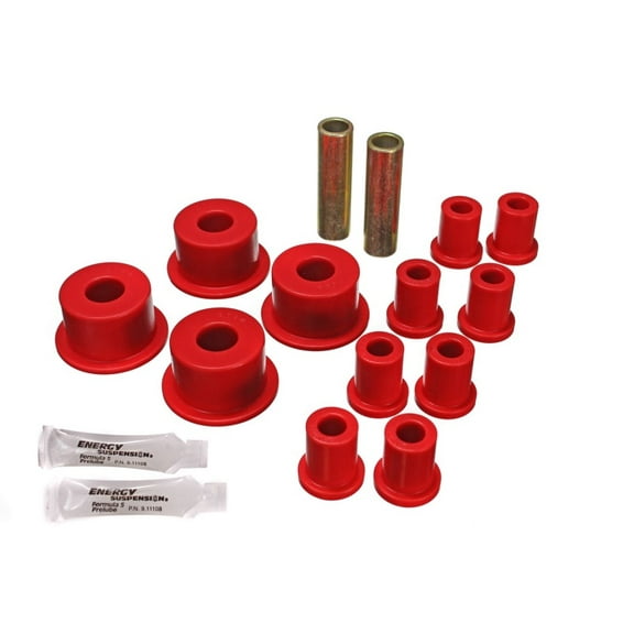 Energy Suspension 65-72 Dodge Charger (w/ 2in Main Eye) Red Rear Leaf Spring Bushing Set Fits select: 1968-1969 PLYMOUTH SATTELITE, 1970-1974 DODGE CHALLENGER