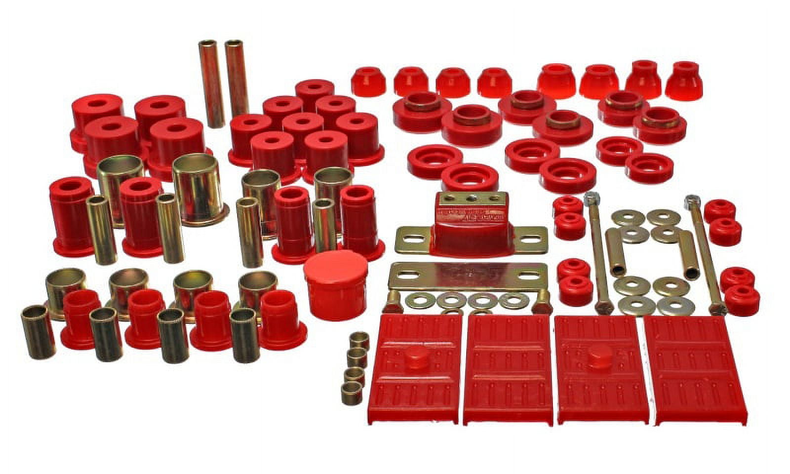 Energy Suspension 67-69 Chevrolet Camaro (w/mono leaf springs) Red Hyper-flex Master Bushing Set Fits select: 1968-1974 CHEVROLET NOVA, 1968-1969 PONTIAC FIREBIRD