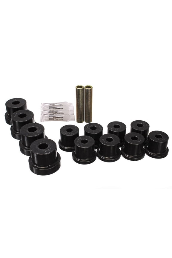 67-69 Chevrolet Corvette Black Rear Leaf Spring Bushing Set Fits select: 1967-1968,1969 CHEVROLET CAMARO