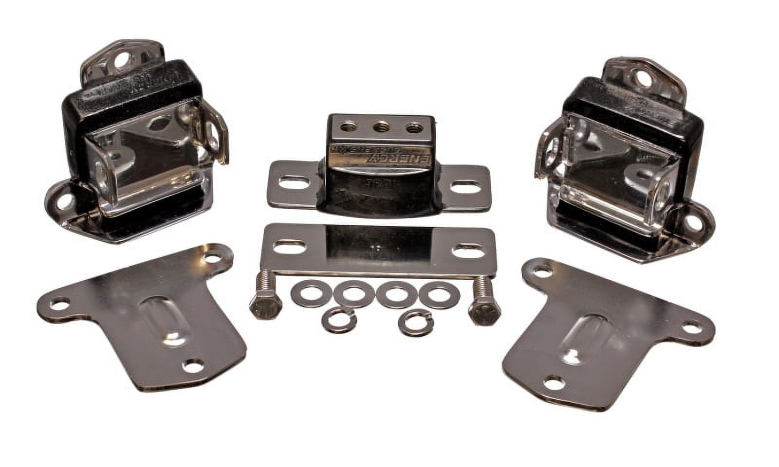 Energy Suspension 67-72 Chevrolet Camaro Black Motor and Transmision Mounts; Chrome Finish Fits select: 1969-1982 CHEVROLET CORVETTE, 1967-1968 CHEVROLET CHEVELLE