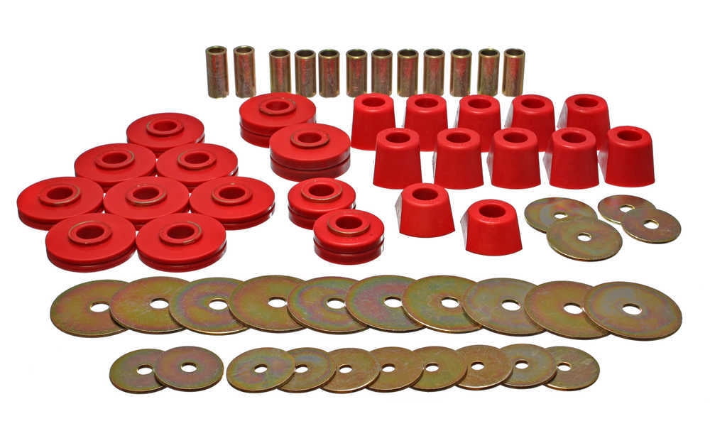 Energy Suspension 67-95 K5 Blazer / 67-70 Denali XL/Suburban/Yukon XL 4WD Red Body (Cab) Mount Set Fits select: 1970-1972 CHEVROLET BLAZER, 1970-1972 GMC JIMMY