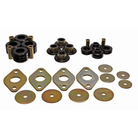 Energy Suspension 8.4103G Polyurethane Body Mount Bushings Black Fits select: 1998 TOYOTA TACOMA, 1994-1995 TOYOTA PICKUP