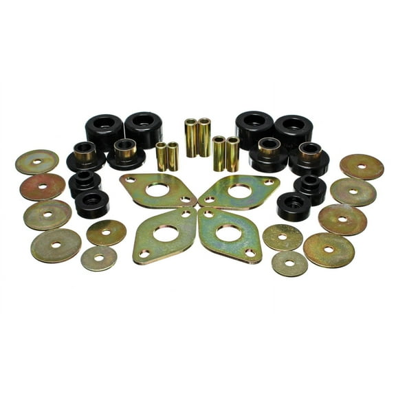 Energy Suspension 8.4107G Polyurethane Body Mount Bushings Black Fits select: 2004 TOYOTA TACOMA, 2003 TOYOTA TACOMA XTRACAB