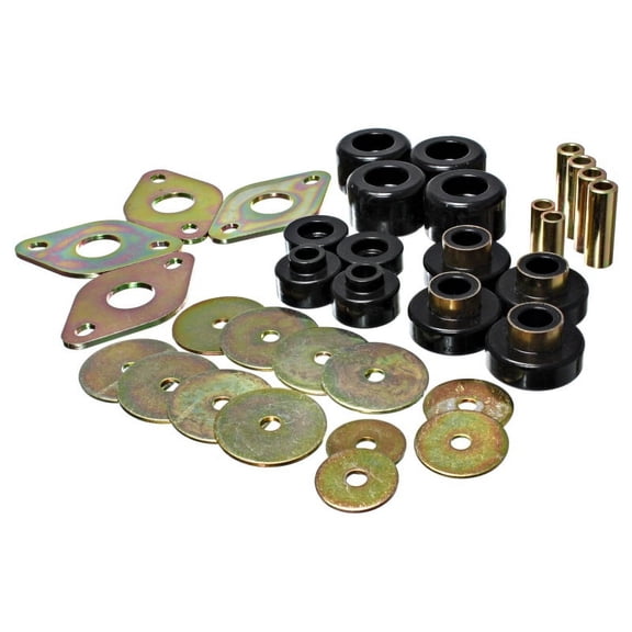 Energy Suspension Body Mount Set-Reg Access & Dbl Cab - Black