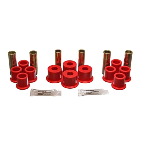 Energy Suspension 8/81-96 Ford F100/F150 2WD Red Rear Leaf Spring Bushing Set Fits select: 1984-1990 FORD BRONCO II, 1983-1985 FORD RANGER