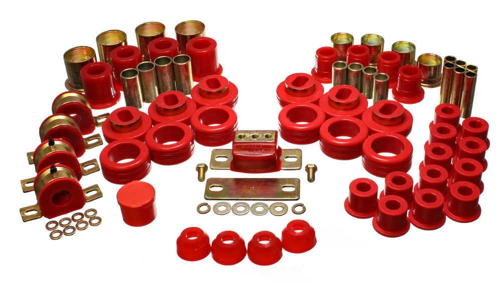 Energy Suspension 81-87 Chevy/GMC 2WD 1/2 Ton PickUp Red Hyper-flex Master Bushing Set - 3.18108R Fits select: 1981-1986 CHEVROLET C10, 1987 CHEVROLET R10