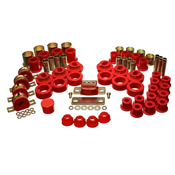 Energy Suspension 81-87 Chevy/GMC 2WD 1/2 Ton PickUp Red Hyper-flex Master Bushing Set - 3.18108R Fits select: 1981-1986 CHEVROLET C10, 1987 CHEVROLET R10