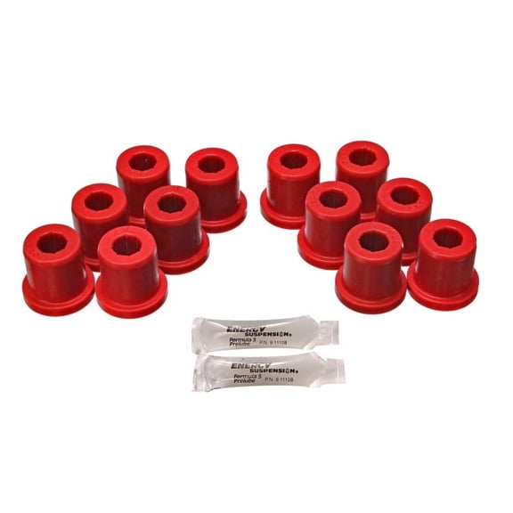 Energy Suspension 81-89 Toyota FJ40/FJ60 Landcruiser 2/4WD Red Front & Rear Leaf Spring Bushing Set Fits select: 1987 TOYOTA LAND CRUISER HJ60, 1985-1986 TOYOTA LAND CRUISER BJ70