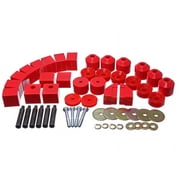 Energy Suspension 86-95 Suzuki Samurai Red 1in Lift Body Mount Set