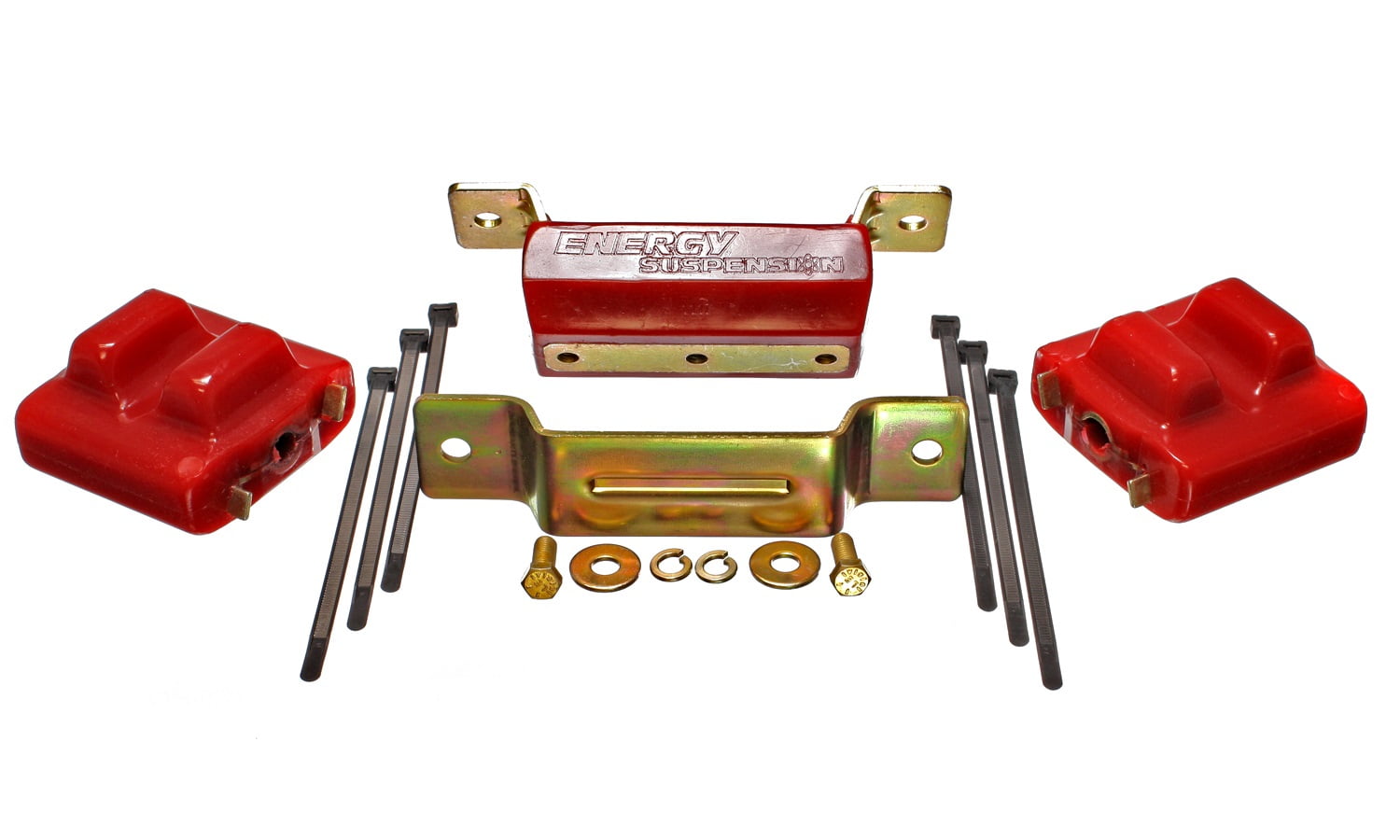 Energy Suspension 88-94 GM Blazer 4WD K Series Red Motor and Transmision Mounts; Zinc Finish Fits select: 1988-2000 CHEVROLET GMT-400, 1989-2000 GMC SIERRA
