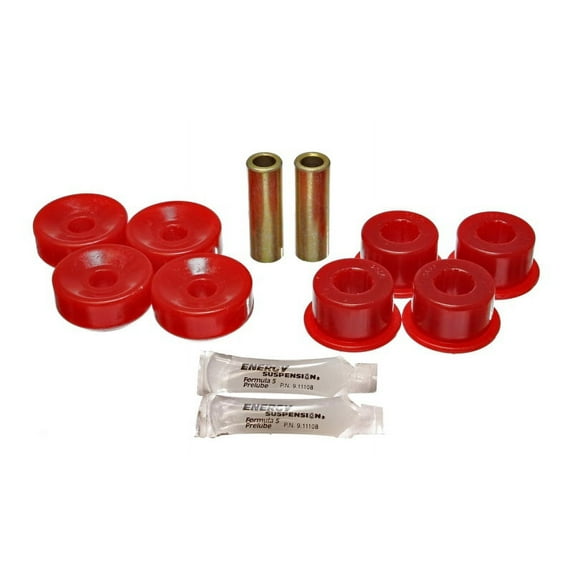 Energy Suspension 92-01 Prelude Red Rear Shock Upper and Lower Bushing Set Fits select: 1992-1998 HONDA PRELUDE