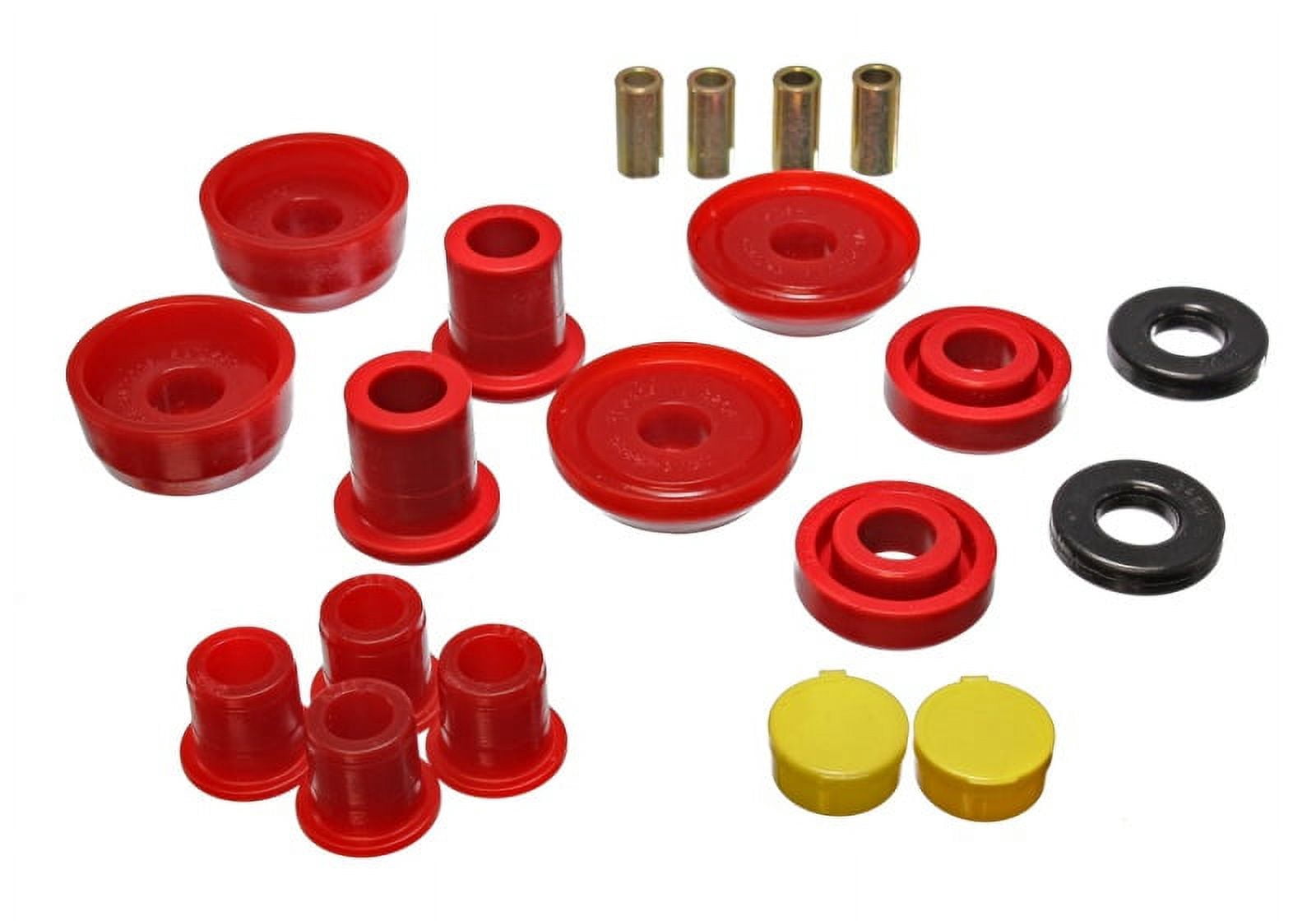 Energy Suspension 93-02 Camaro/Firebird/Trans Am Red Front End Control End Bushing Set Fits select: 1993-2002 CHEVROLET CAMARO, 1993-2002 PONTIAC FIREBIRD