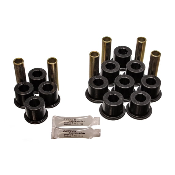 Energy Suspension 97-04 Dodge Dakota 2WD / 87-04 4WD Black Rear Leaf Spring Bushing Set