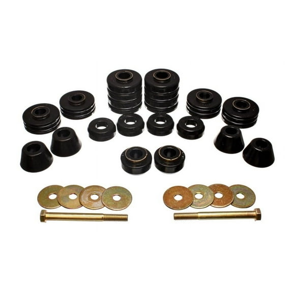 Energy Suspension Black Body Cab Mount Set for 73-80 GM C/K-10/20/30 C/K1500/2500/3500 Fits select: 1973-1980 CHEVROLET C20, 1975-1980 CHEVROLET C30