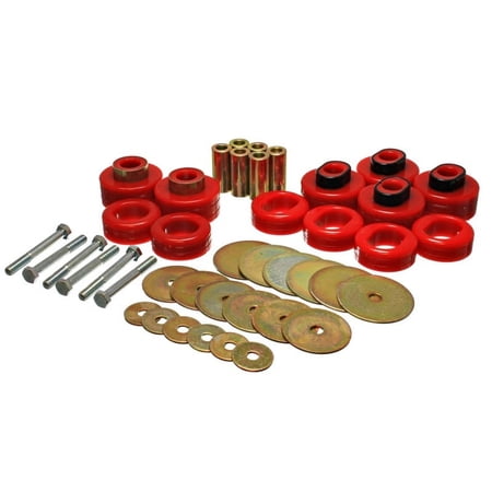 Energy Suspension Cab Mount Set - Std Cab - Red Fits select: 2003-2005 DODGE RAM 2500, 2003-2005 DODGE RAM 3500