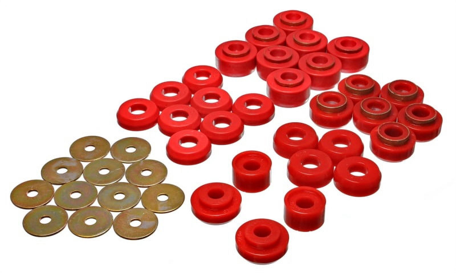 Energy Suspension Chevrolet 4 door Red Body Mounts (Recommended for Police/Taxi/Race) Fits select: 1993-1996 CHEVROLET CAPRICE, 1995-1996 CHEVROLET CAPRICE / IMPALA